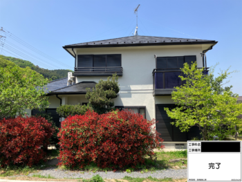 越生町　２階建住宅　屋根、外壁塗装